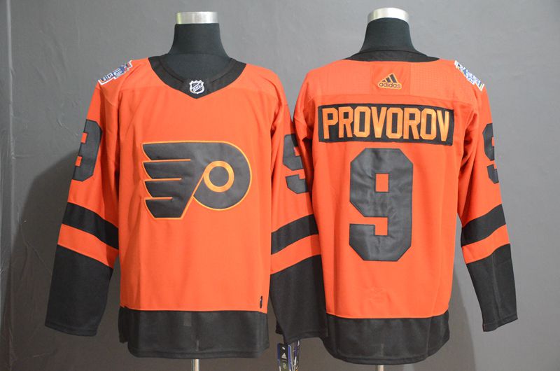 Men Philadelphia Flyers #9 Provorov Orange Adidas Third Edition Adult NHL Jersey